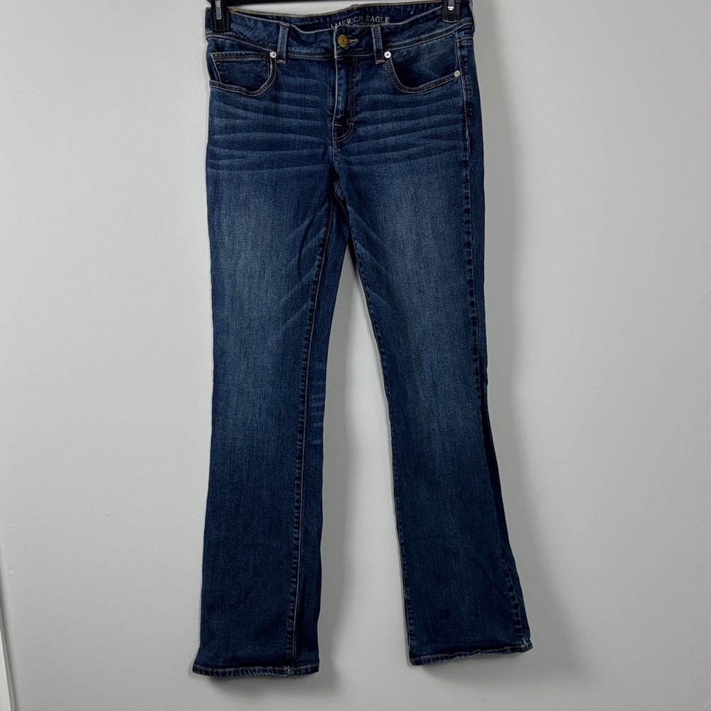 AMERICAN EAGLE KICK BOOT JEANS size 12  x-long